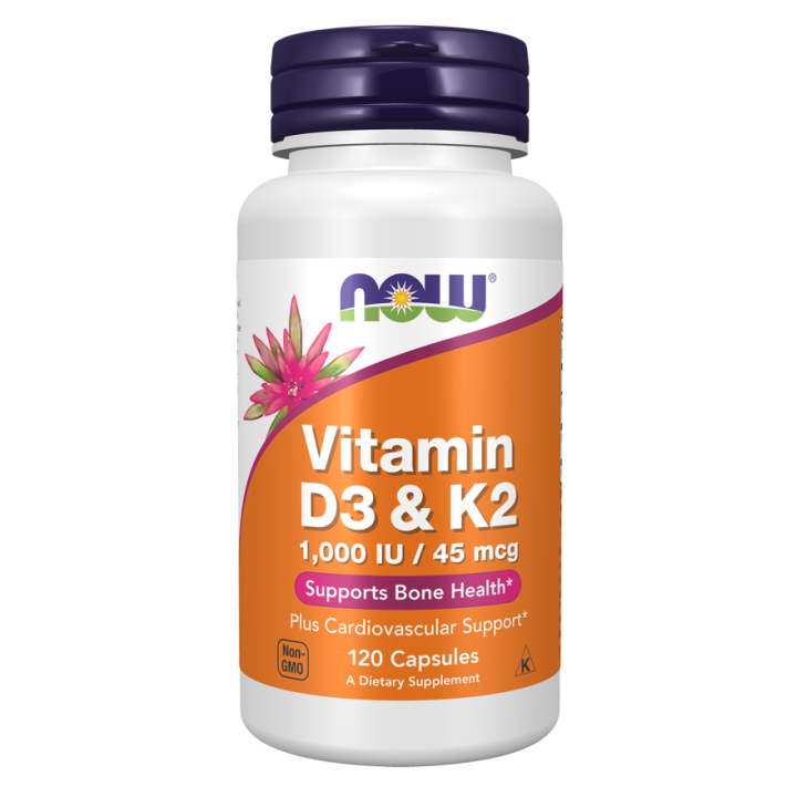 Vitamin D-3 + K-2 Capsules | NOW® Foods