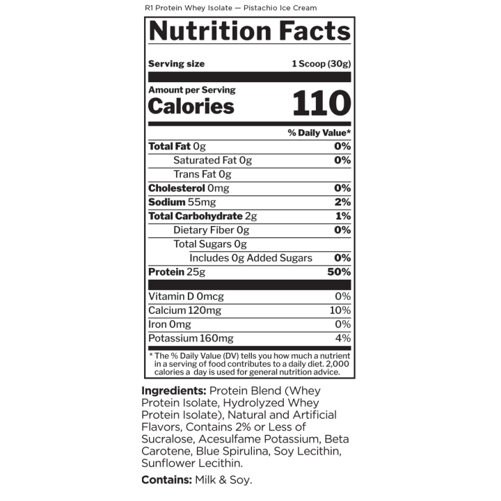 R1 Protein Rule One 899 g: Pure Whey Isolate