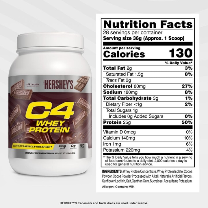 C4 Whey Protein 1610 g Cellucor: Proteine Siero Recupero