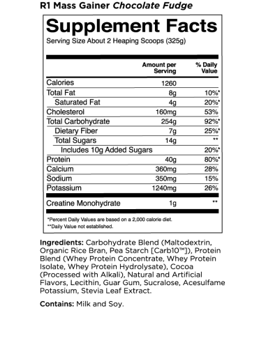 Mass Gainer 2600 grams