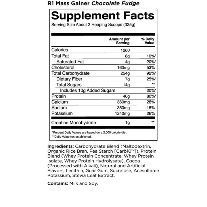 Mass Gainer - Rule One Proteins | Mass Gain Supplement