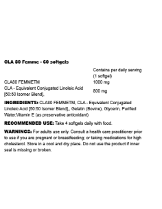 CLA 80 Femme 60 softgels 2
