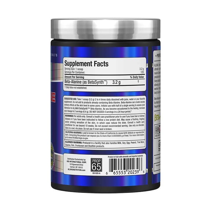 Beta-Alanine Supplement Allmax | Beta-Alanine Support