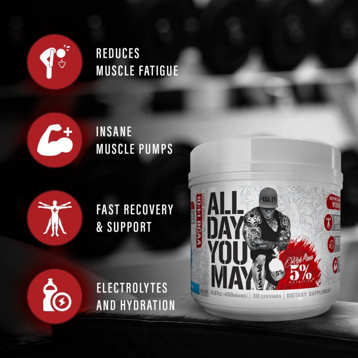 All Day You May 435 g 5% Nutrition: BCAA 10:1:1 Recupero