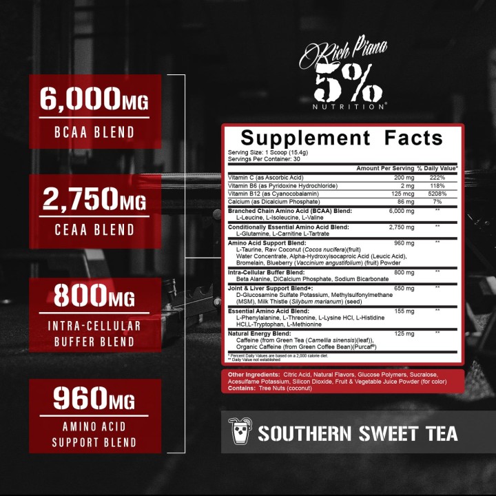 All Day You May Caffeinated 456 g 5% Nutrition: BCAA drink