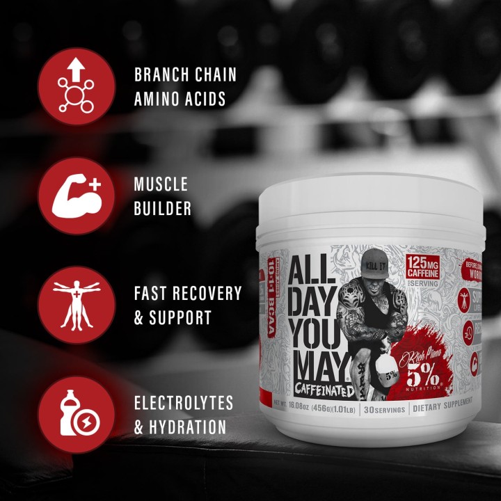 All Day You May Caffeinated 456 g 5% Nutrition: BCAA drink