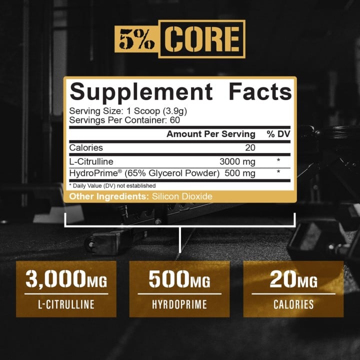 L-Citrulline 3000 mg 234 g 5% Nutrition: in polvere