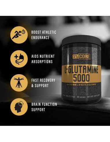 L-Glutamine 5000 Core Series Unflavoured 348 grams