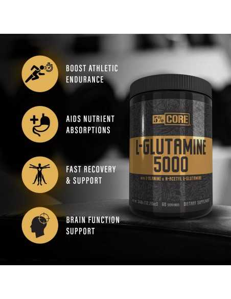 L-Glutamine 5000 Core Series Unflavoured 348 grams