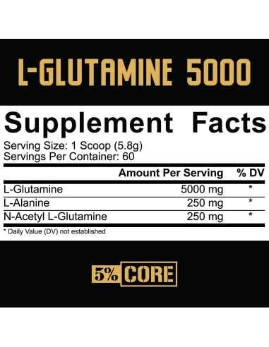 L-Glutamine 5000 Core Series Unflavoured 348 grams