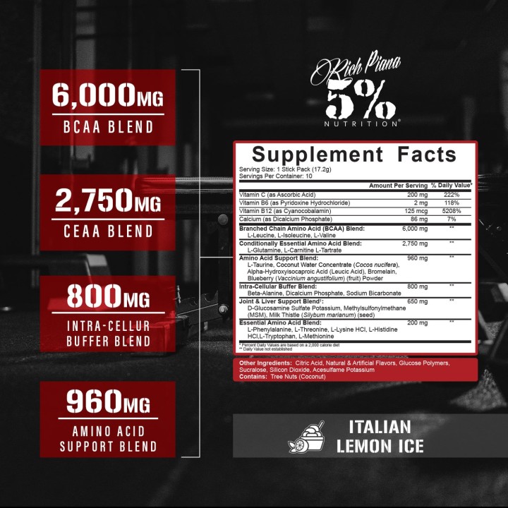 All Day You May 10x17 g Sticks 5% Nutrition: BCAA Recovery