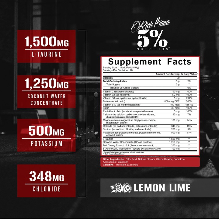 Hydrate Stick Electrolyte Stick Packs 5percent Nutrition integratori idratazione