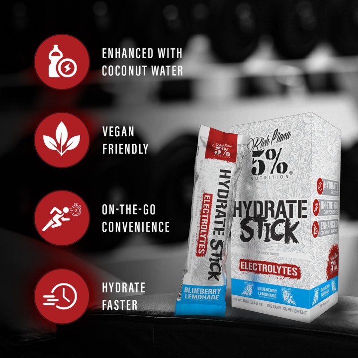 Hydrate Stick Electrolyte Stick Packs 5percent Nutrition integratori idratazione