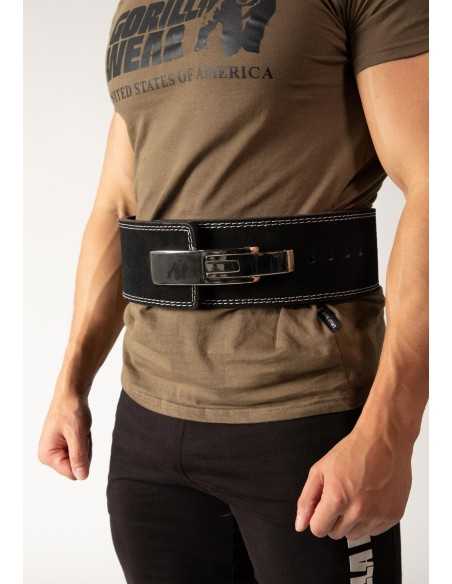 Gorilla Wear 4 Inch Leather Lever Belt