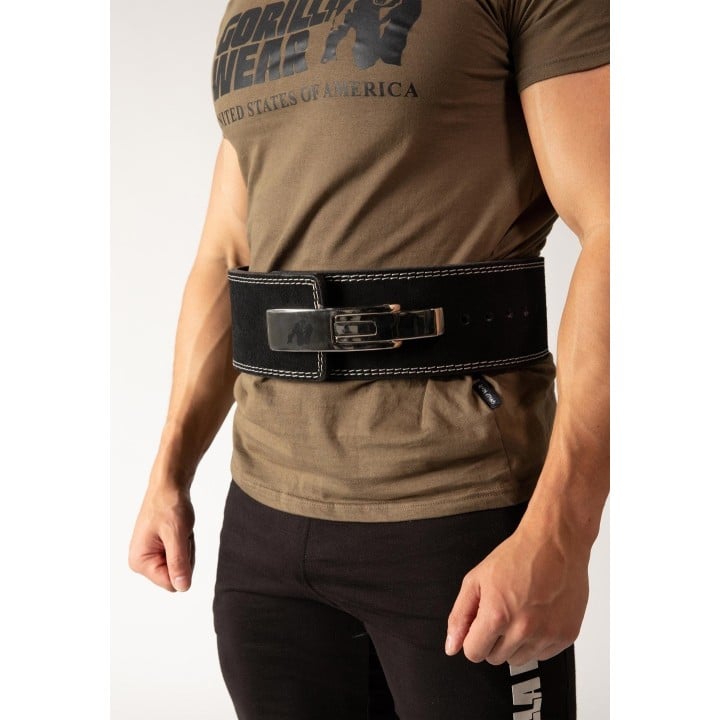 Gorilla Wear 4 Inch Leather Lever Belt