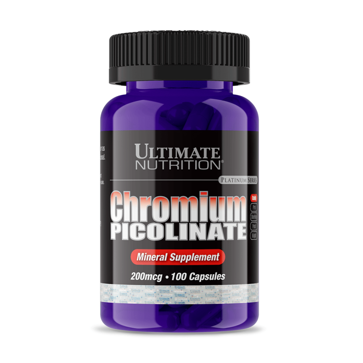 Chromium Picolinate 200 mcg 100 Caps Ultimate Nutrition