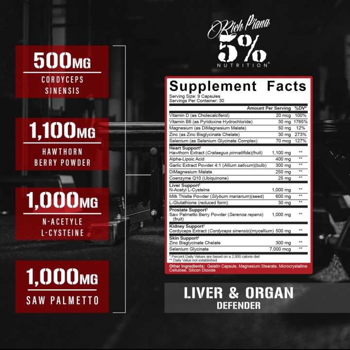Liver & Organ Defender 270 Capsule 5% Nutrition: Fegato