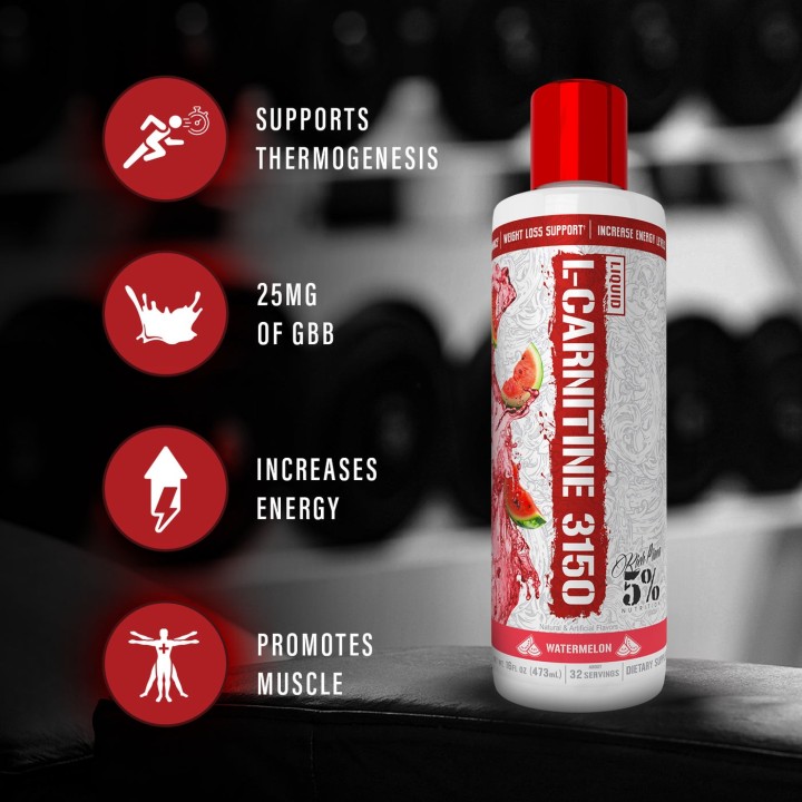 Liquid L-Carnitine 3150 5% Nutrition: Integratore Liquido Senza Zucchero