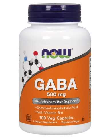 GABA with Vitamin B6 500mg 100 vcaps