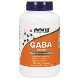 GABA with Vitamin B6 500mg 200 vcaps