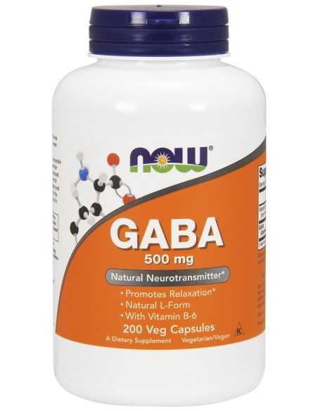 GABA with Vitamin B6 500mg 200 vcaps