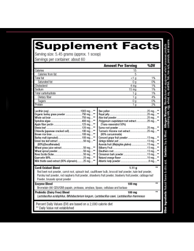 Orange OxiMega Greens Spearmint Flavor 327 grams