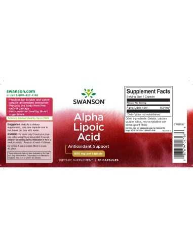 Alpha Lipoic Acid 600mg 60 caps