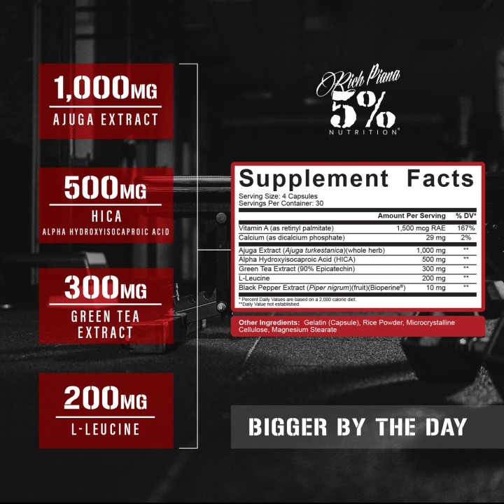 Bigger By The Day Legendary Series 5% Nutrition | Supporto crescita muscolare