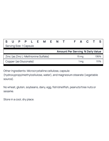 Zinc Balance 100 vcaps