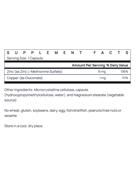 Zinc Balance 100 vcaps