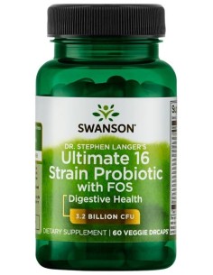 Dr. Stephen Langer's Ultimate 16 Strain Probiotic with FOS 3.2 Billion CFU 60 vcaps