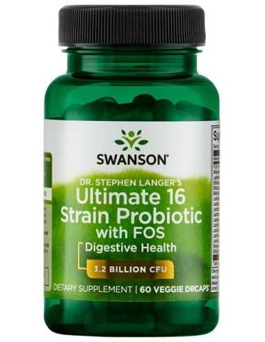 Dr. Stephen Langer's Ultimate 16 Strain Probiotic with FOS 3.2 Billion CFU 60 vcaps