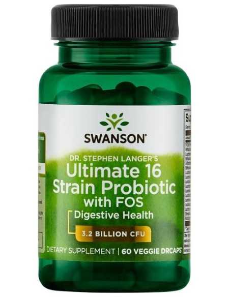 Dr. Stephen Langer's Ultimate 16 Strain Probiotic with FOS 3.2 Billion CFU 60 vcaps
