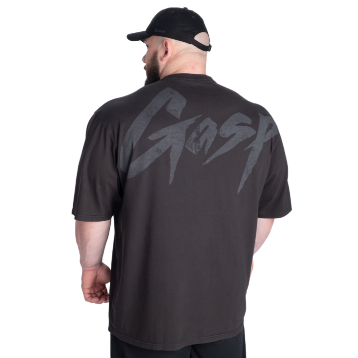 Gasp Washed Iron Tee | Washed Cotton Crew Neck T-shirt Casual 2024