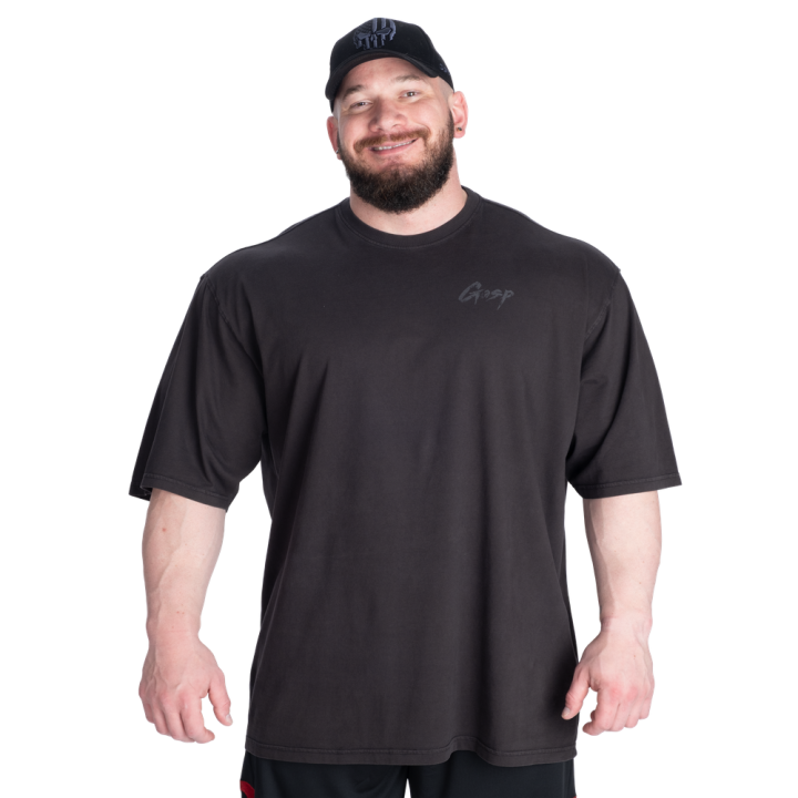 Gasp Washed Iron Tee | Washed Cotton Crew Neck T-shirt Casual 2024