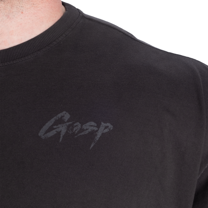 Gasp Washed Iron Tee | Washed Cotton Crew Neck T-shirt Casual 2024