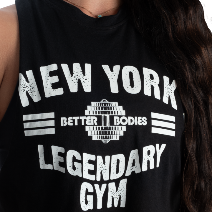 NY Cut Out Tank Better Bodies | Urban Cut-Out Gym Top Breathable