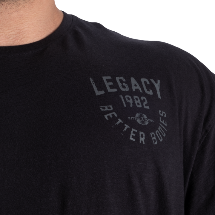 Legacy Slub Iron Tee Better Bodies | Vintage-Style Gym Shirt for Training & Leisure