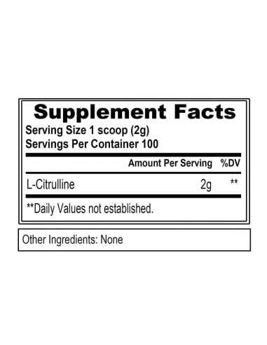 L-Citrulline 2000 Unflavoured 200 grams