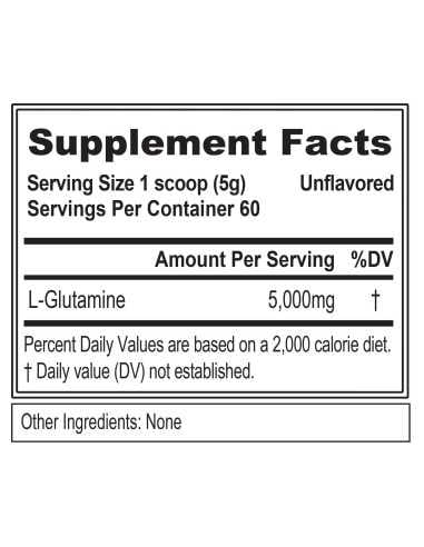 Ultra Pure Glutamine 5000 Unflavoured 300 grams
