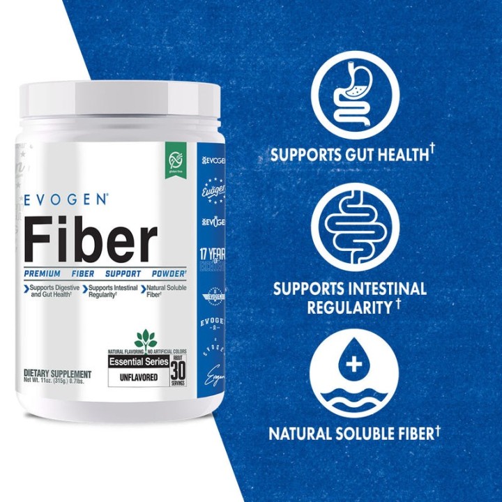 Fiber+ Premium Fiber Support Powder Evogen | Salute Digestiva e Benessere