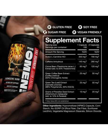 The Omen! Fat Burner 60 vcaps