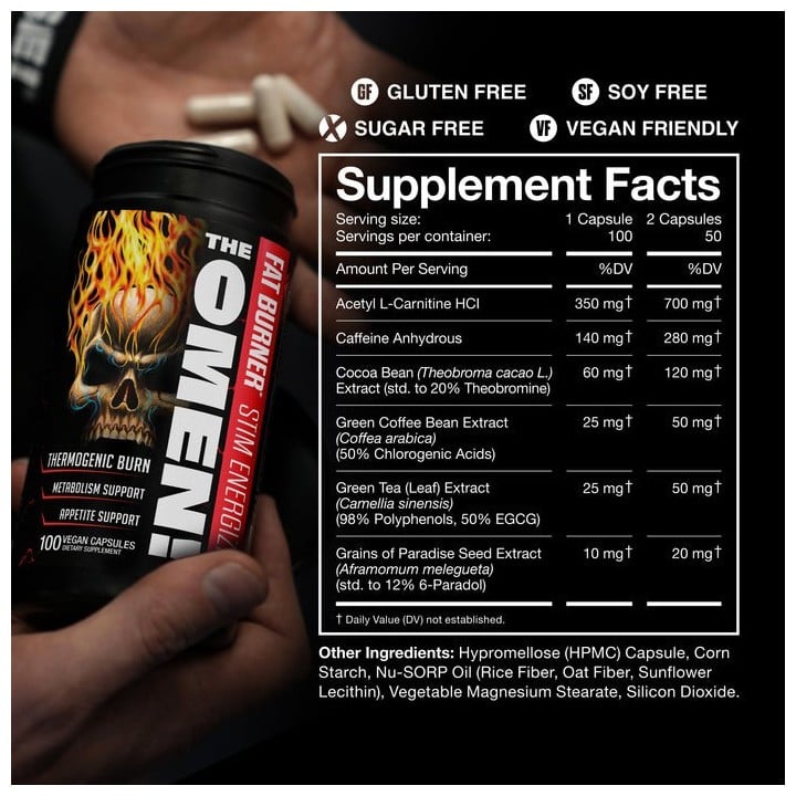 The Omen Thermogenic Fat Burner JNX Sports | Fat Burning and Definition
