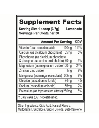 Electrolyte 114 grams