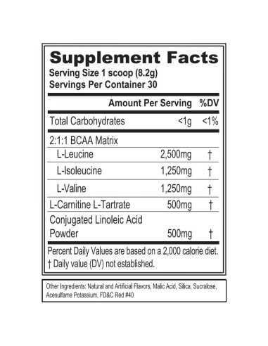 Lean BCAA Fruit Punch 246 grams