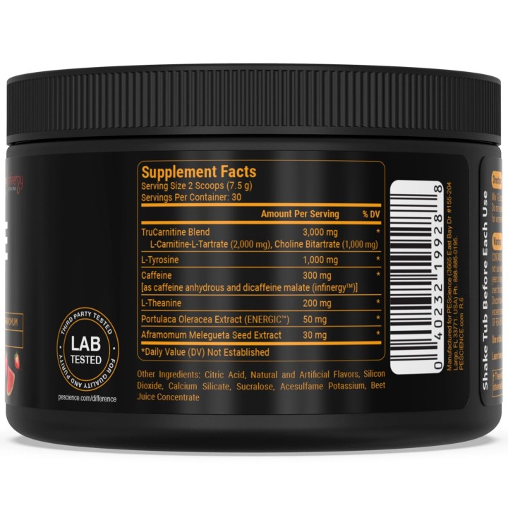 Alphamine 225 g PEScience: Pre-Workout Energy and Focus