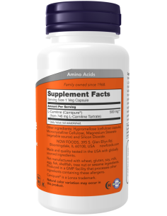 L-Carnitine 500mg 180 vcaps 2