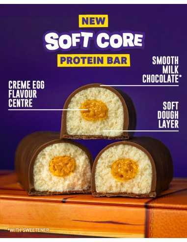 Soft Core Protein Bars Creme Egg 18 x 45g