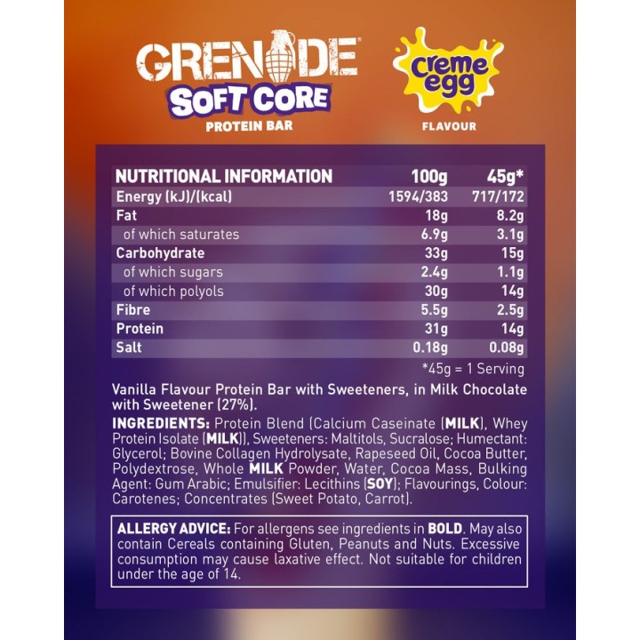 Creme Egg Protein Bar Grenade | Barretta Proteica Alto Contenuto
