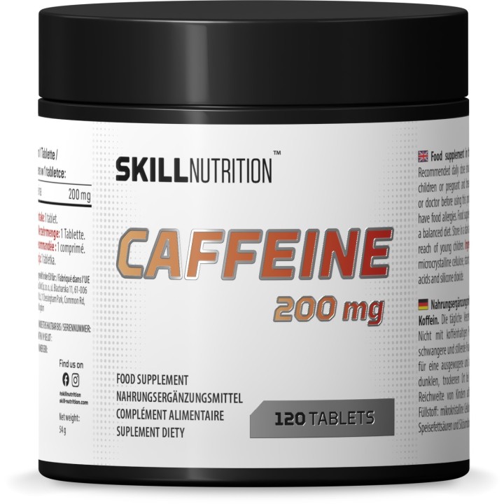 Caffeine 200mg 120 tablets